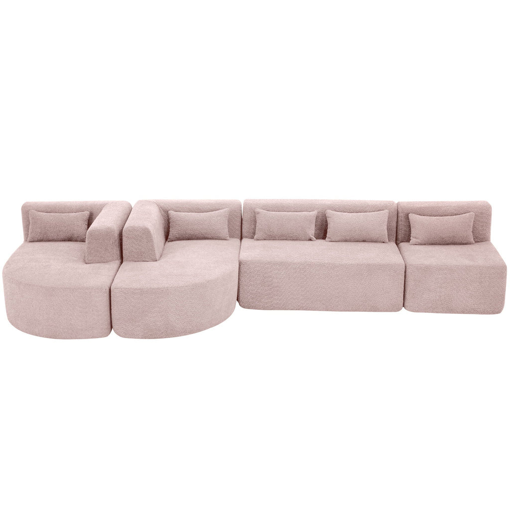 Upholstered Sofa With 2 Chaise Lounge