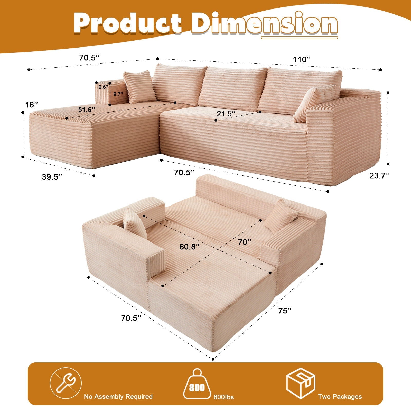 Sectional Couch With Comfy Chaise
