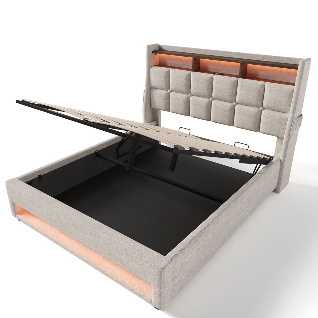 Upholstered Platform Bed Frame