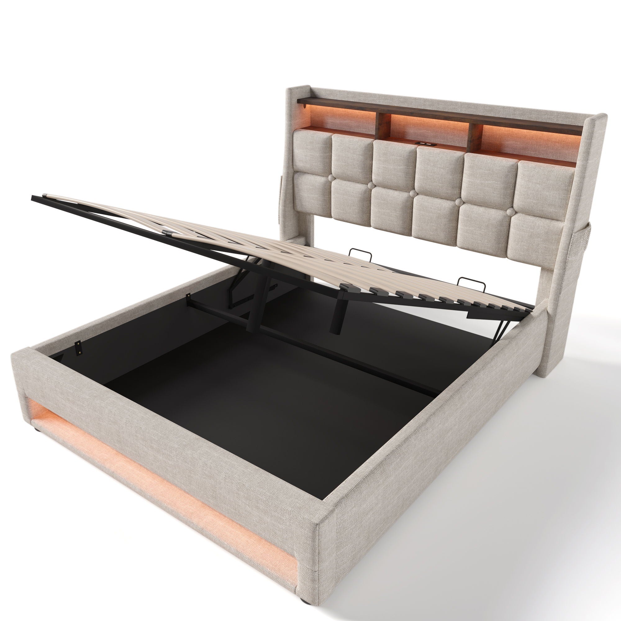 Upholstered Platform Bed Frame