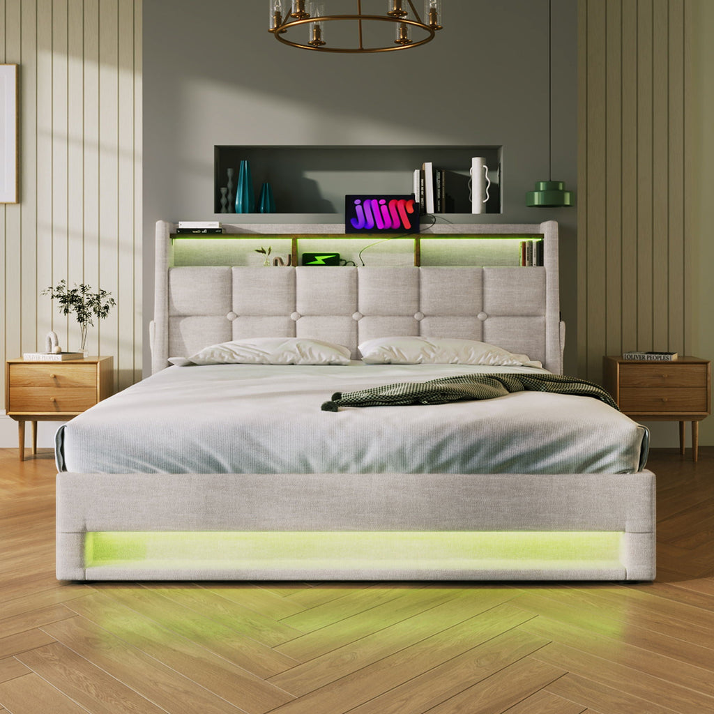 Upholstered Platform Bed Frame