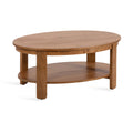 Oval Wood Coffee Table