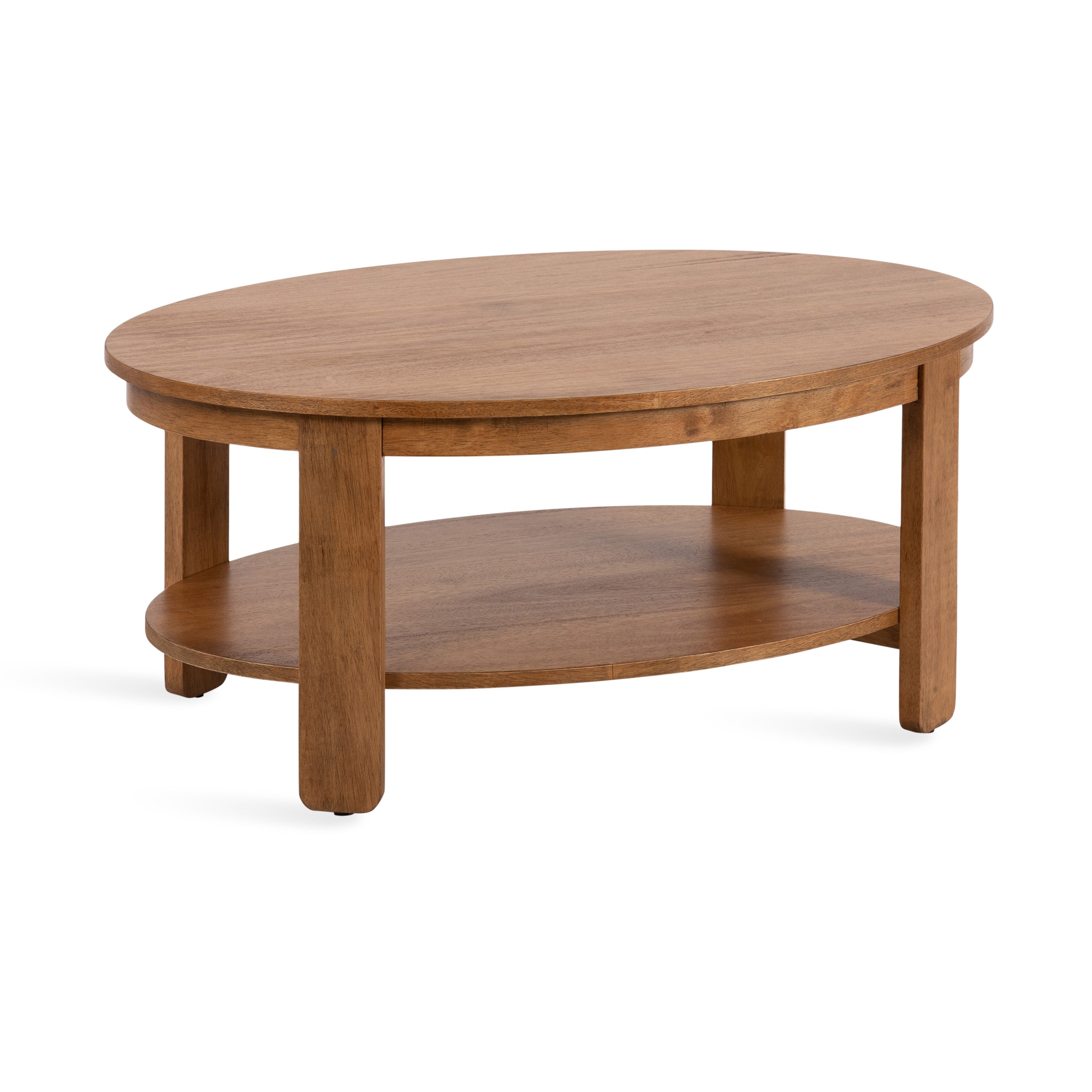Oval Wood Coffee Table