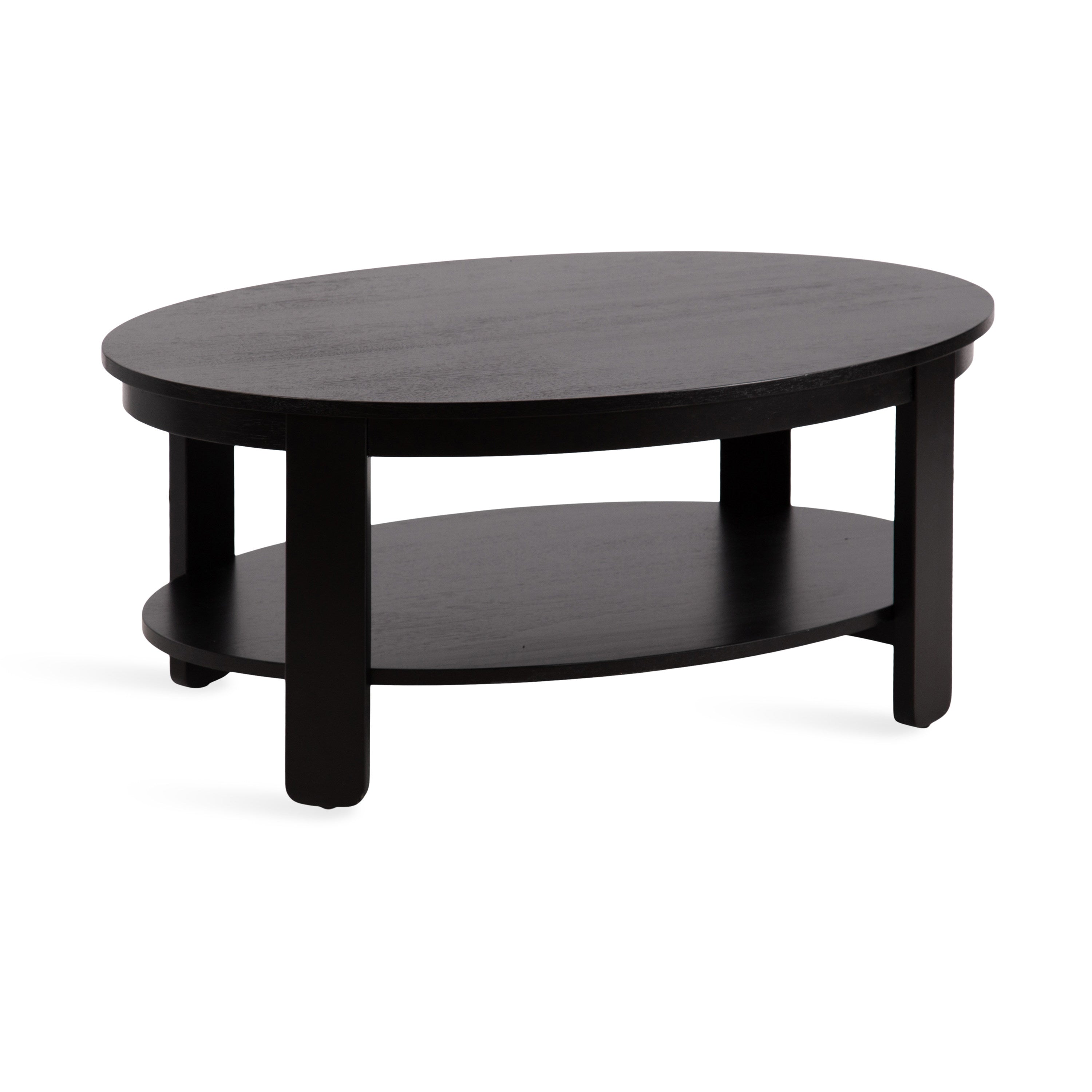 Oval Wood Coffee Table
