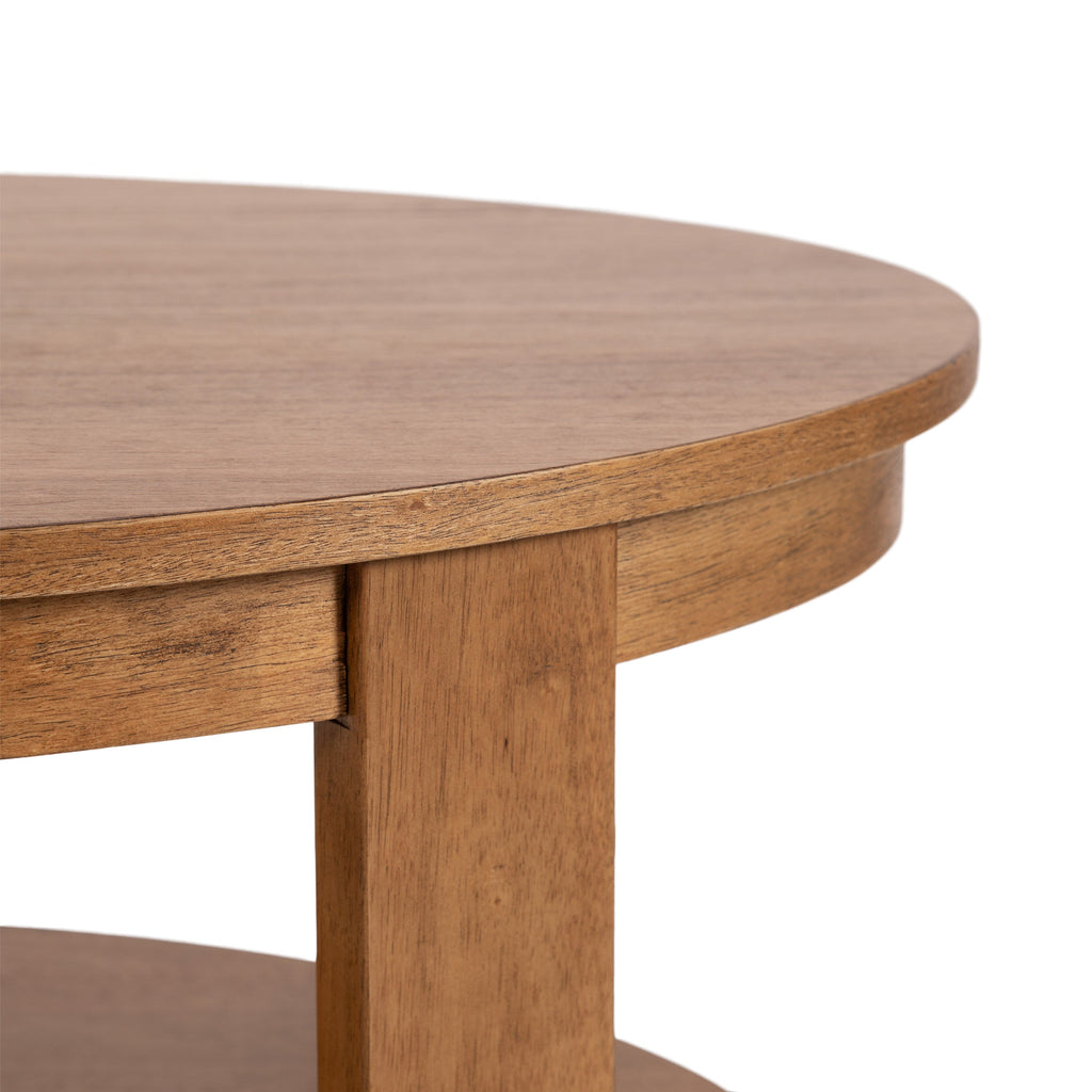 Oval Wood Coffee Table