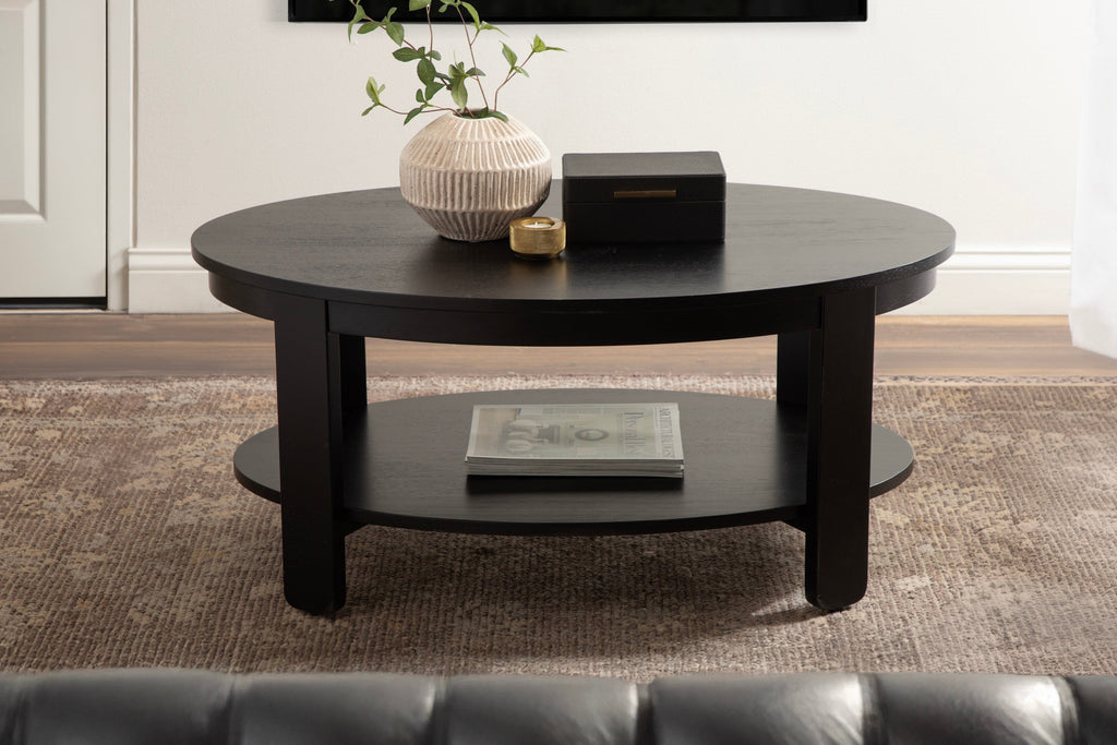 Oval Wood Coffee Table