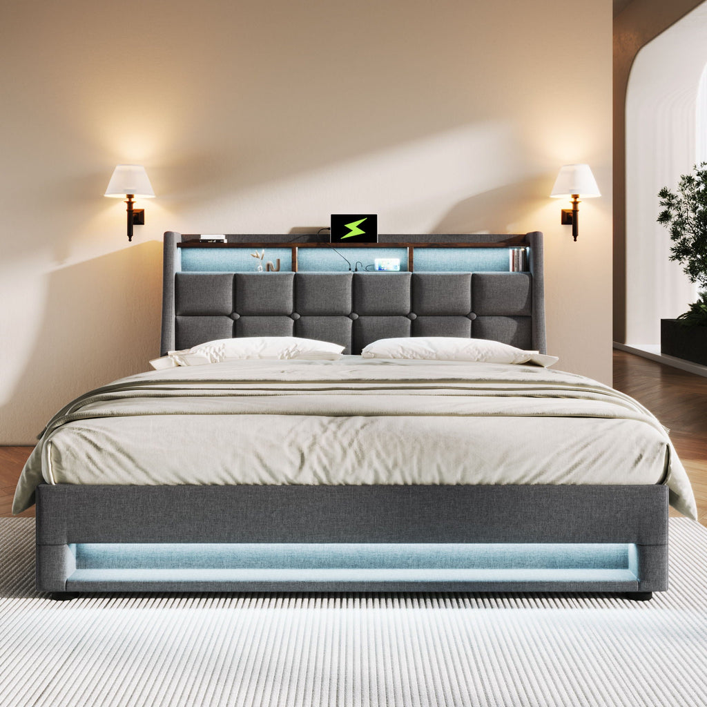 Upholstered Platform Bed Frame