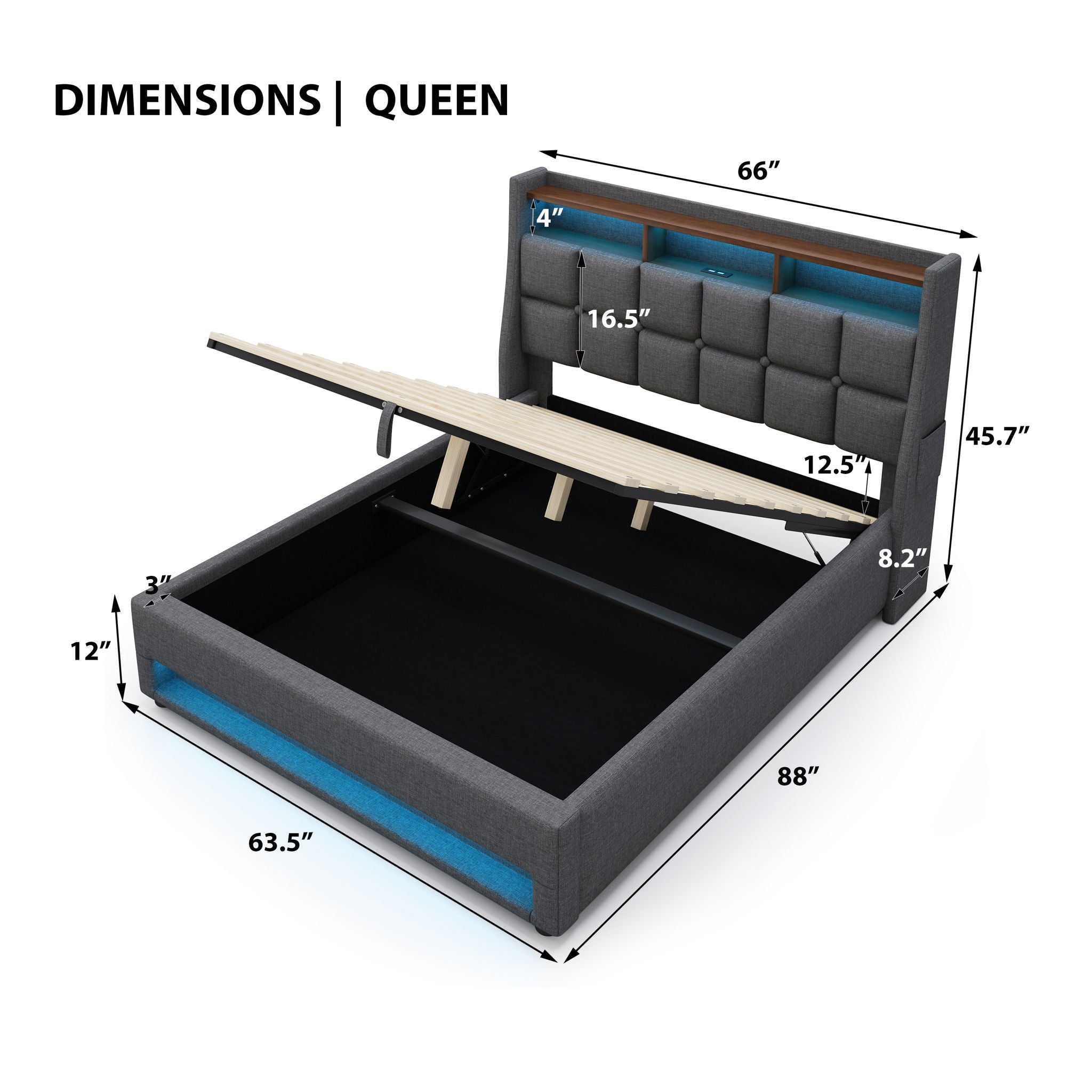 Upholstered Platform Bed Frame