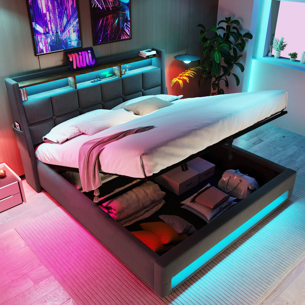 Upholstered Platform Bed Frame
