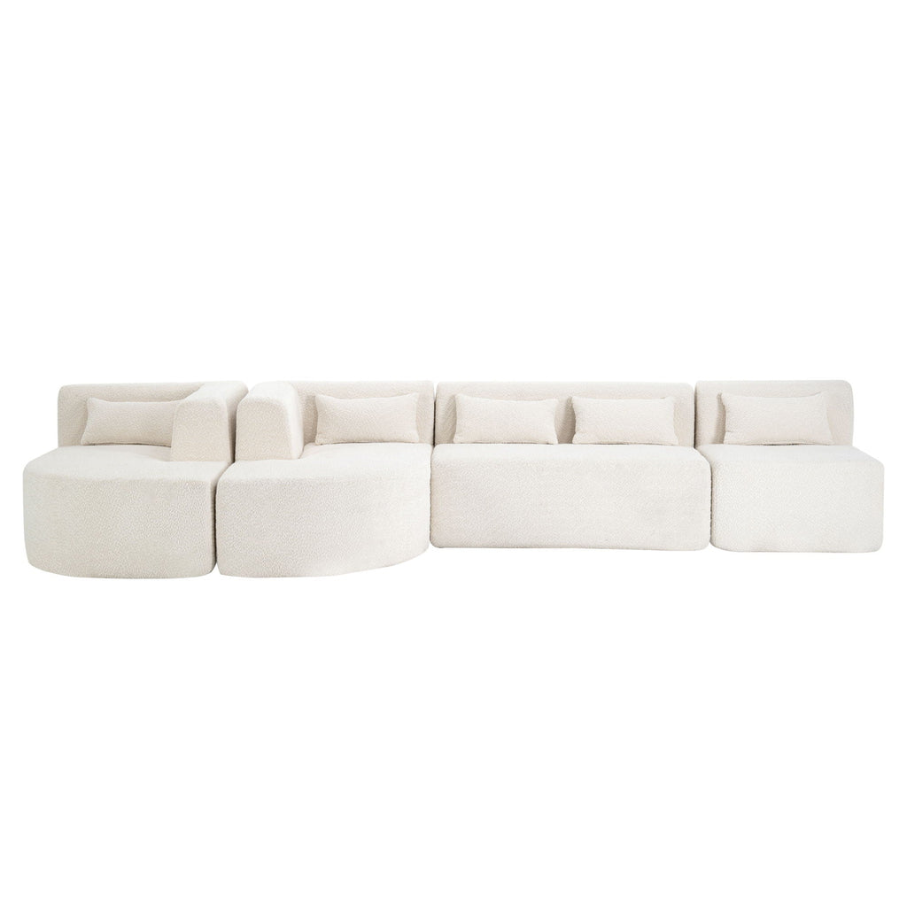 Upholstered Sofa With 2 Chaise Lounge