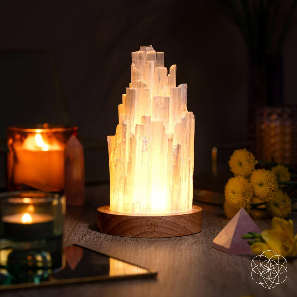 The Cleanse-All Selenite Lamp