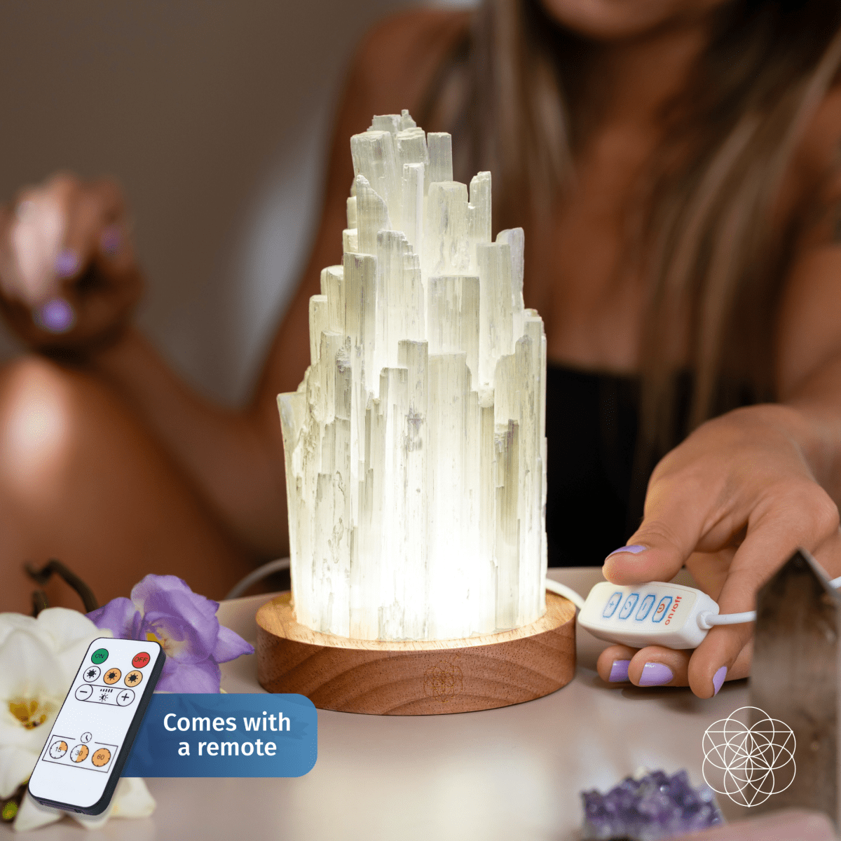 The Cleanse-All Selenite Lamp